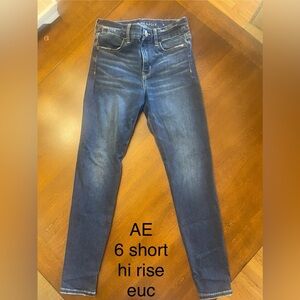 American Eagle Outfitters High Rise Jeans - Dark Blue